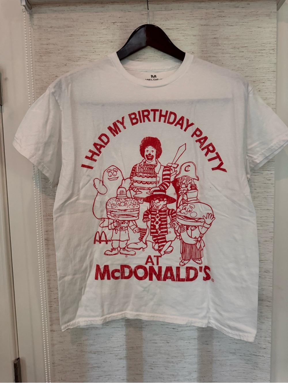 Vintage McDonald's 'I Had My Birthday Party At McDonald's' Graphic T-Shirt